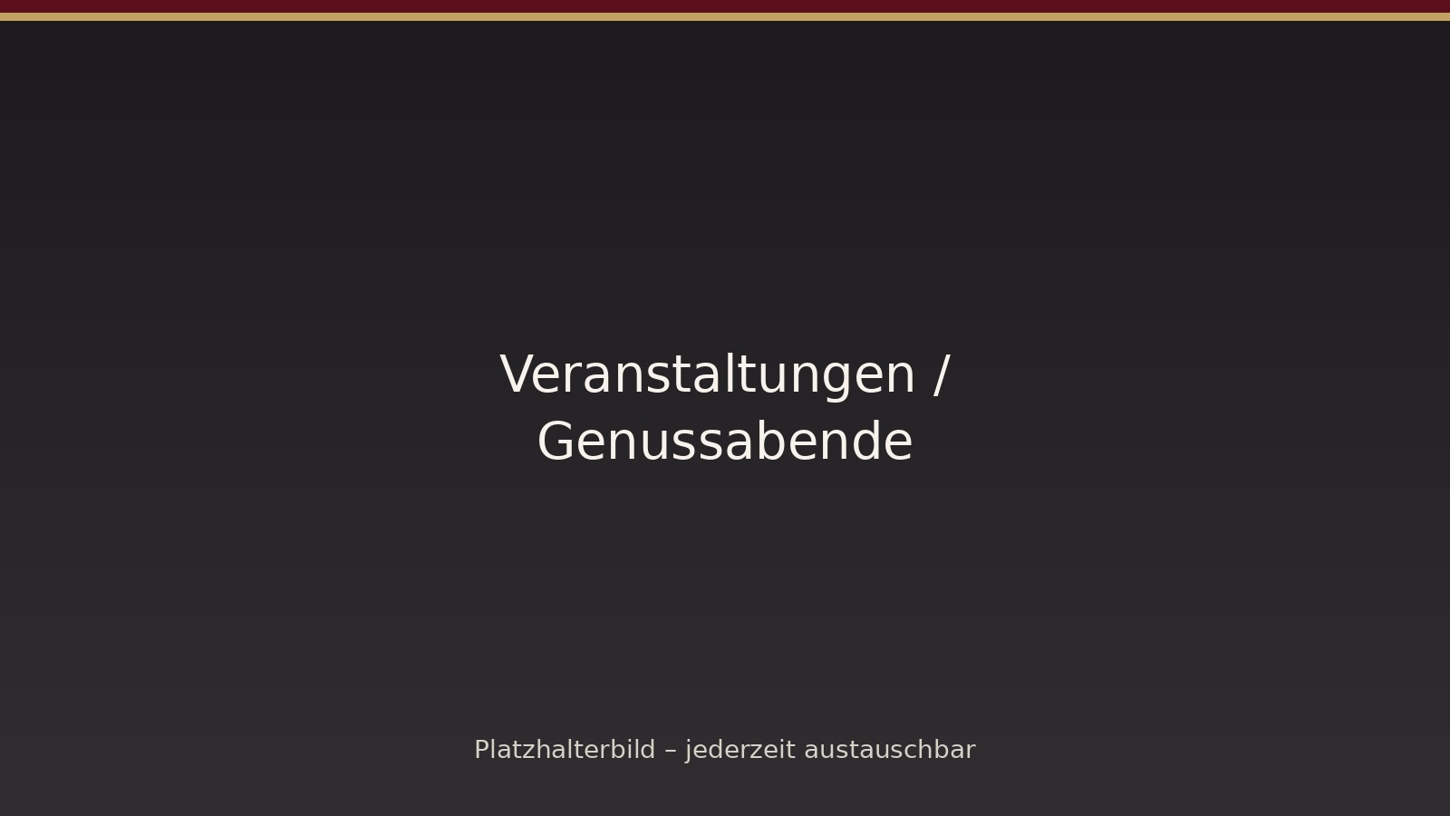 Events & Genussabende